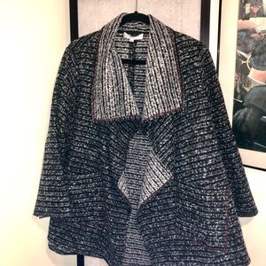 Calvin Klein Swing Jacket, Black/Grey, one size/1X